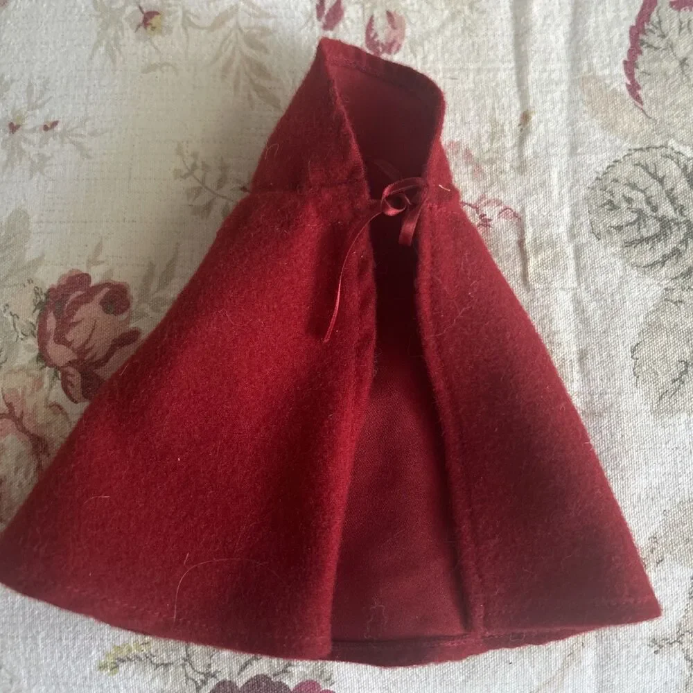 6 Inch Red Doll Cape For 7-10 Inch Dolls? Little Red Riding Hood